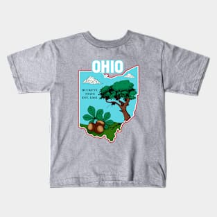 Ohio and vintage Kids T-Shirt